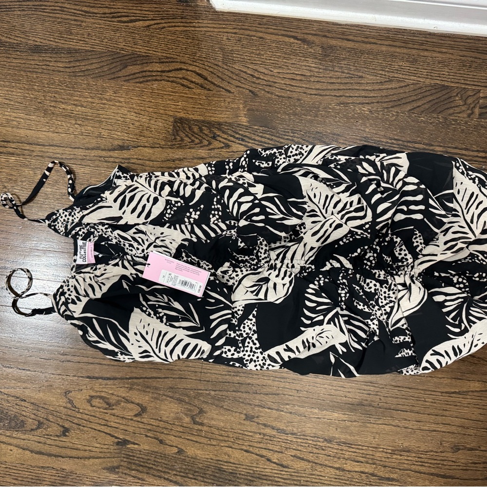 Stylish Black and Cream Women's Dress